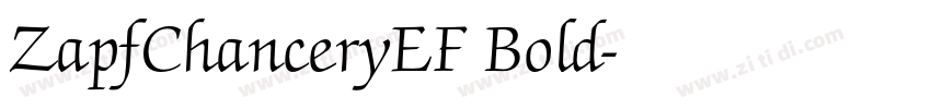 ZapfChanceryEF Bold字体转换
